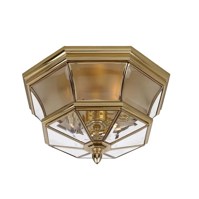 Satisfait Ou Remboursé Plafonnier Newbury 3x40W Laiton Poli