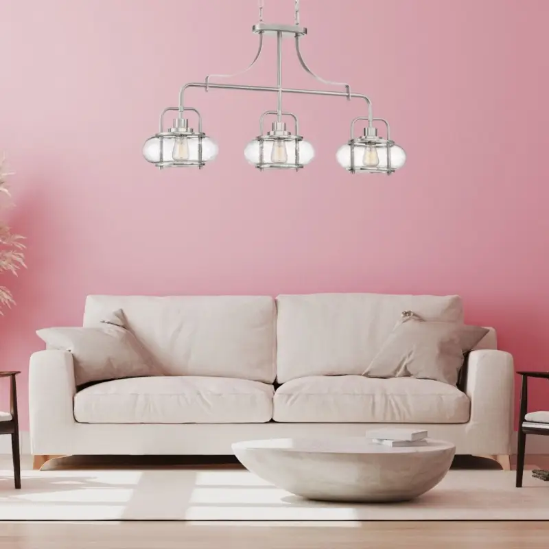 Usine Directe Suspension Trilogy 3x60W Nickel Brossé