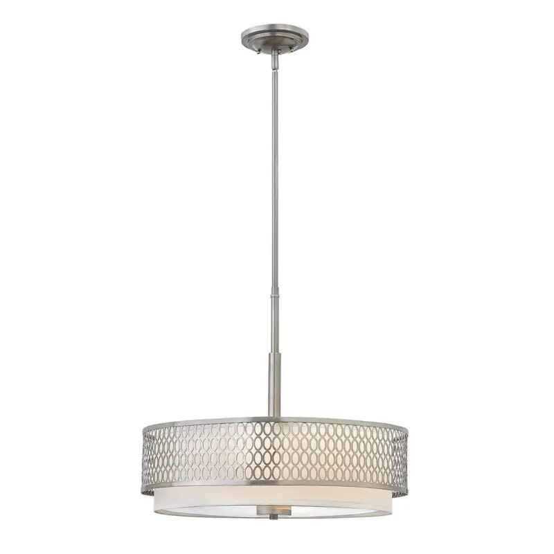 Prix Choc Suspension Jules 3x60W E27 Nickel Brossé