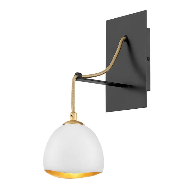 Vente Flash Applique Murale Nula 1x40W E14 Blanc Or