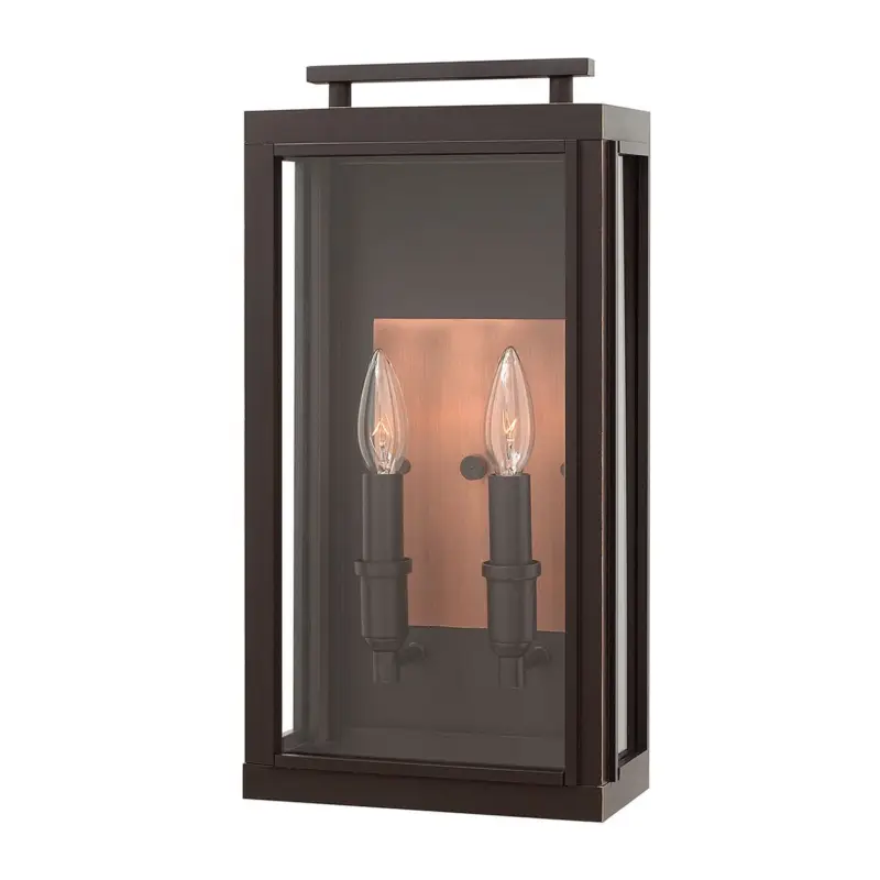 Meilleur Choix Applique Extérieur Murale Sutcliffe 2x60W E14 Bronze huilé Cuivre