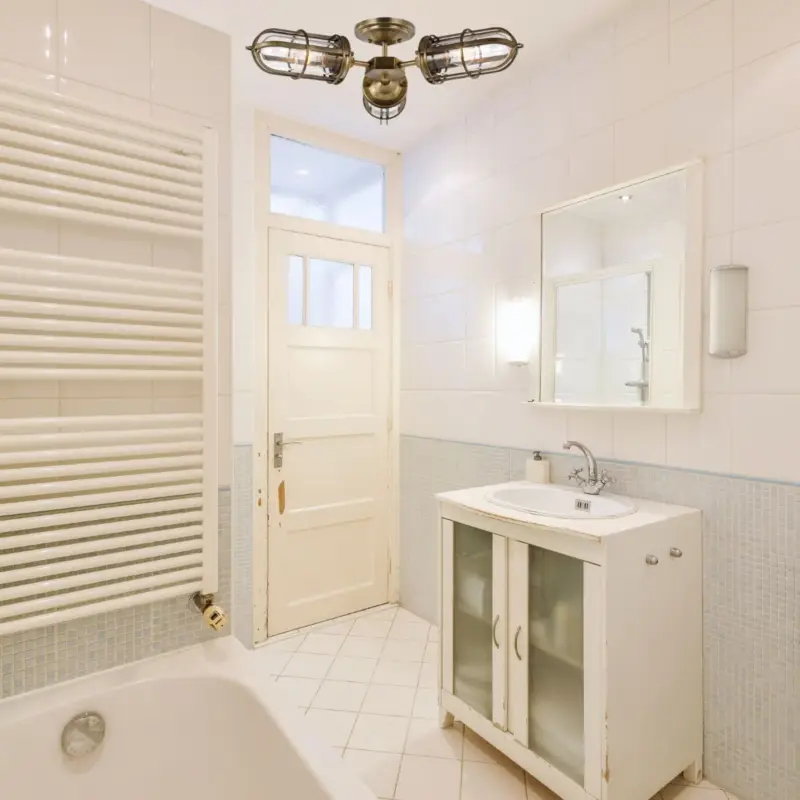 Soldes Plafonnier Salle de Bain Urban Restoration 3x60W E27 Laiton antique foncé