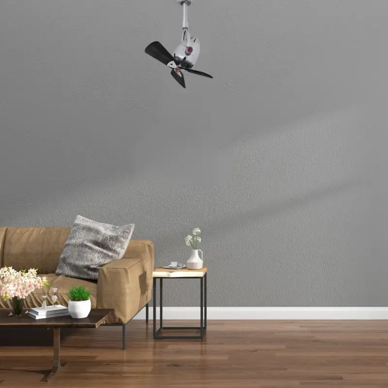 Ventilateur Plafond Diane 40cm Nickel Noir Nouvelle Collection