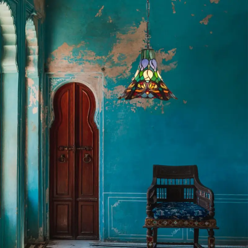 Populaire Suspension Style Tiffany Butterfly 1x40W E14