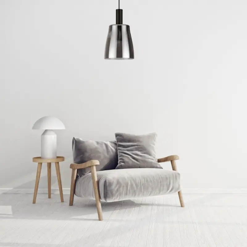 Paiement Sécurisé Suspension Coco 1x7W LED Fumé Noir H310