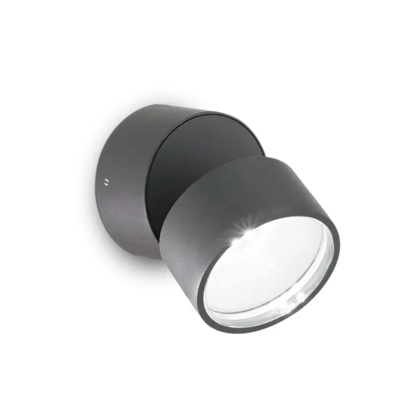 Applique Extérieur Omega Round 1x7W LED Anthracite 4000K Commander Maintenant