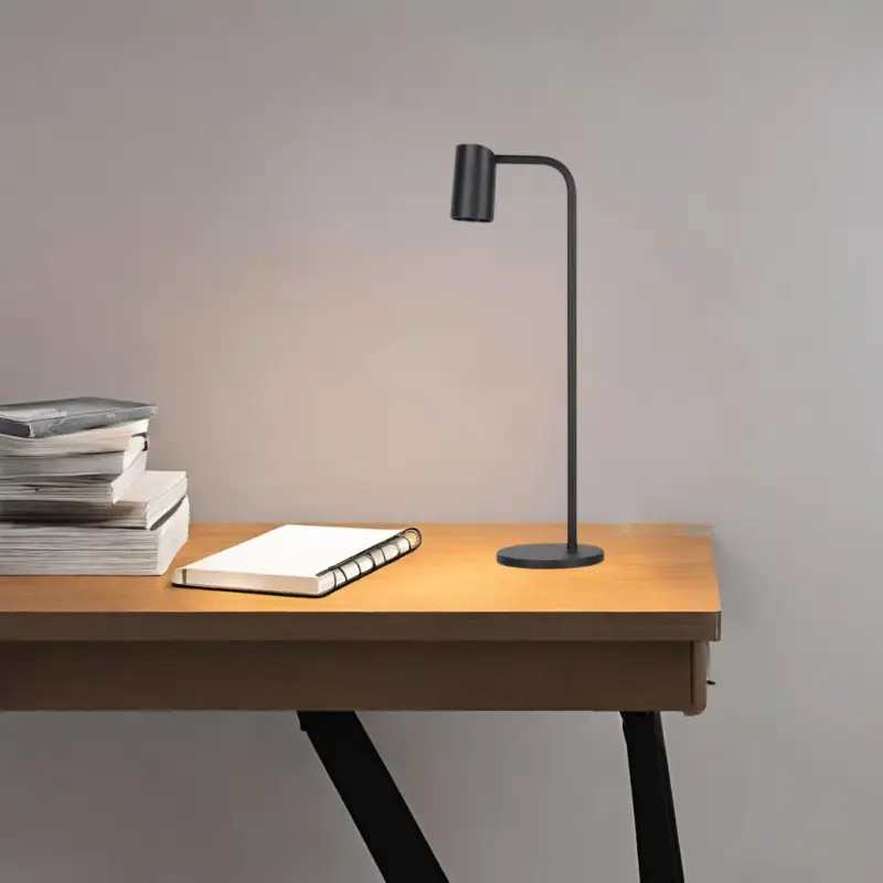 Lampe Sal 1x10W GU10 LED Noir Fumé H53,5 Réduction