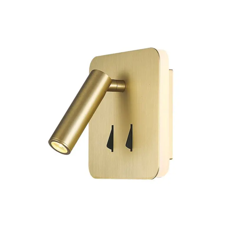 Applique Liseuse Cayman 1×3+6W Or Blanc H13 Réduction