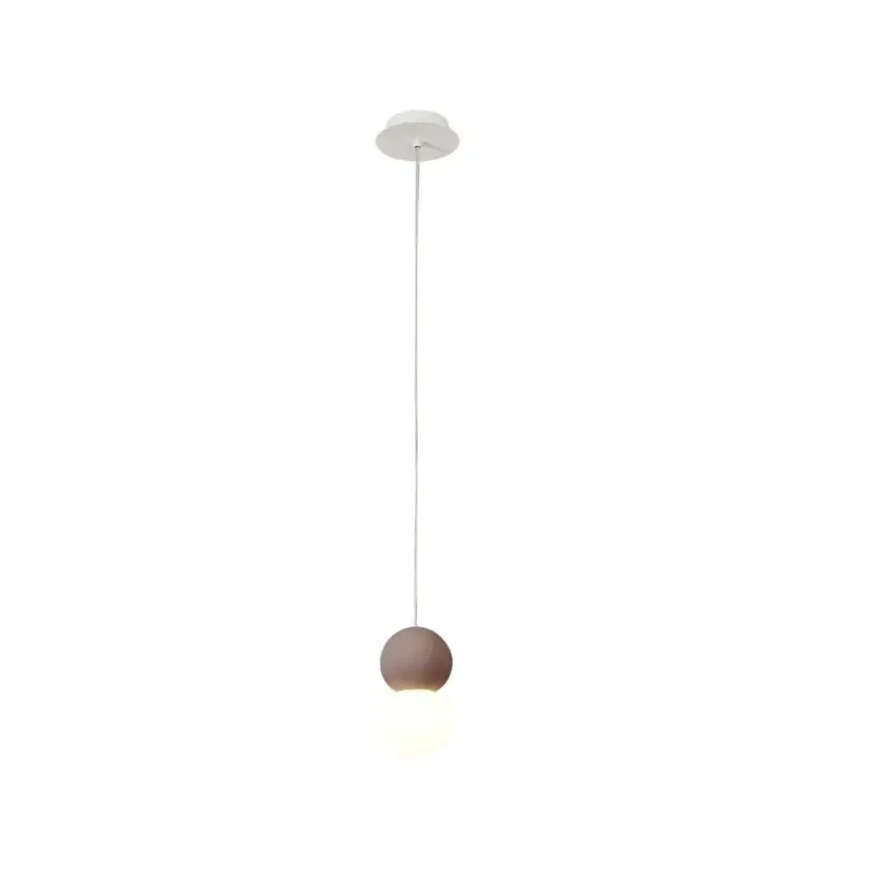 Soldes Suspension Galaxia 1x20W E27 LED Ciment Rouge Rond