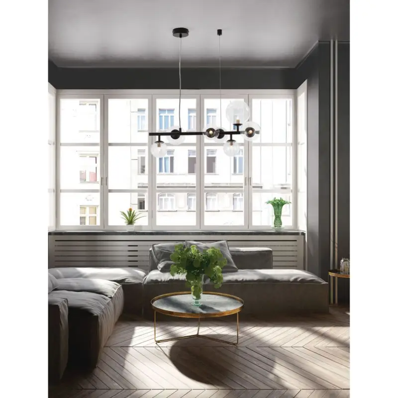 Suspension Odillia 7x6W G9 Noir Paiement Sécurisé