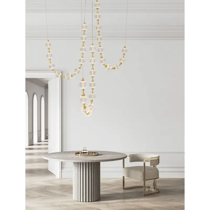Suspension Brillante 42W LED Or Achat Immédiat