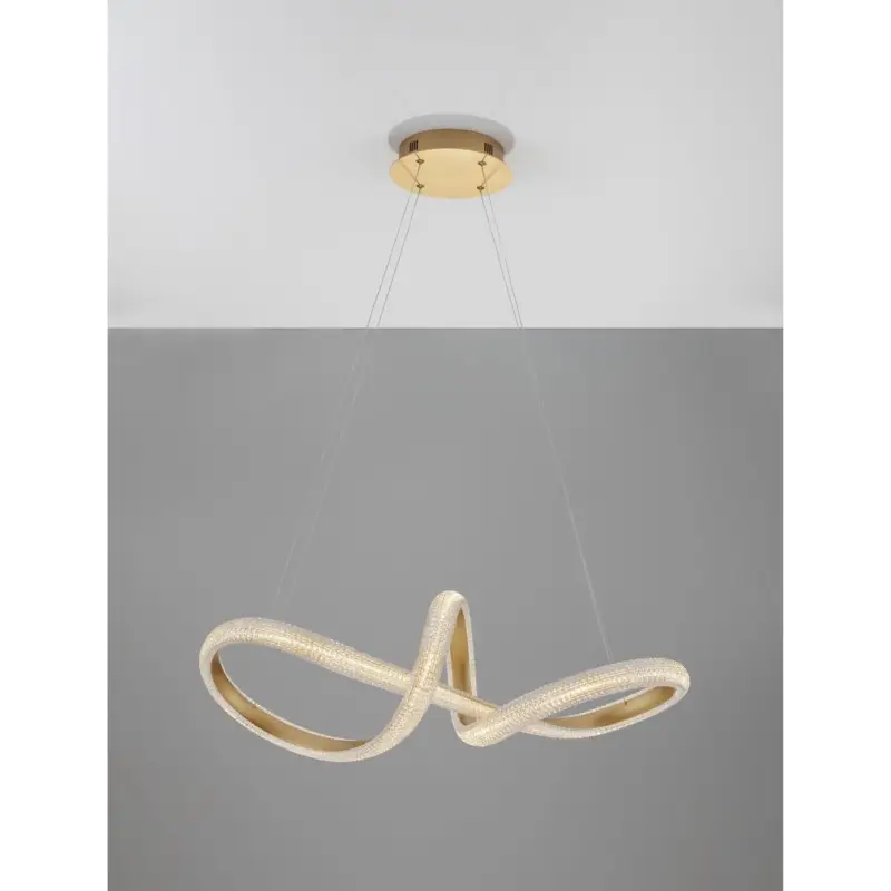 Suspension Medora 42W LED Laiton Or Commande En Gros