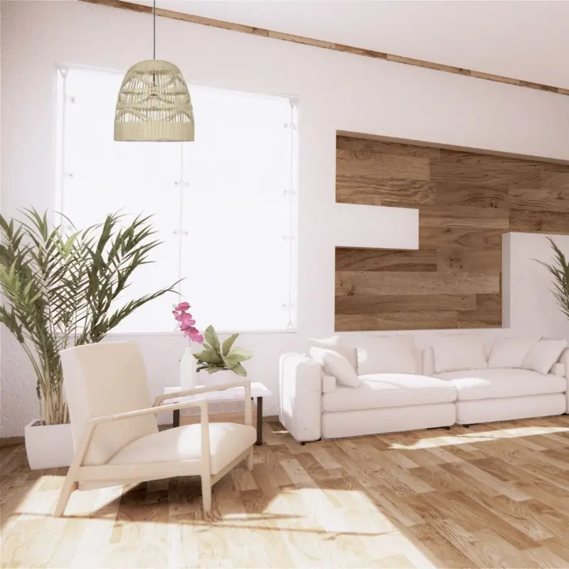Promotion Saisonnière Suspension Marlo 1x12W E27 Rotin Naturel H30-185