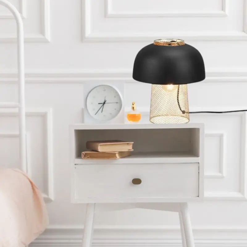 Lampe Punch 1x25W E27 Noir Mat Nouvel Arrivage