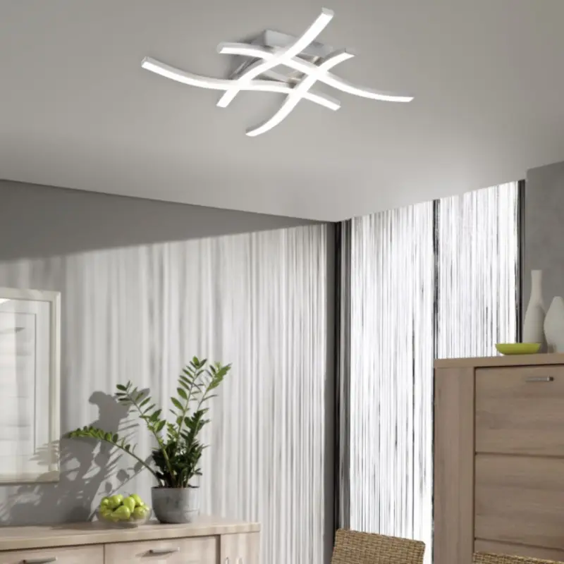 Prix Cassé Plafonnier Route 4x5W SMD LED Nickel Mat