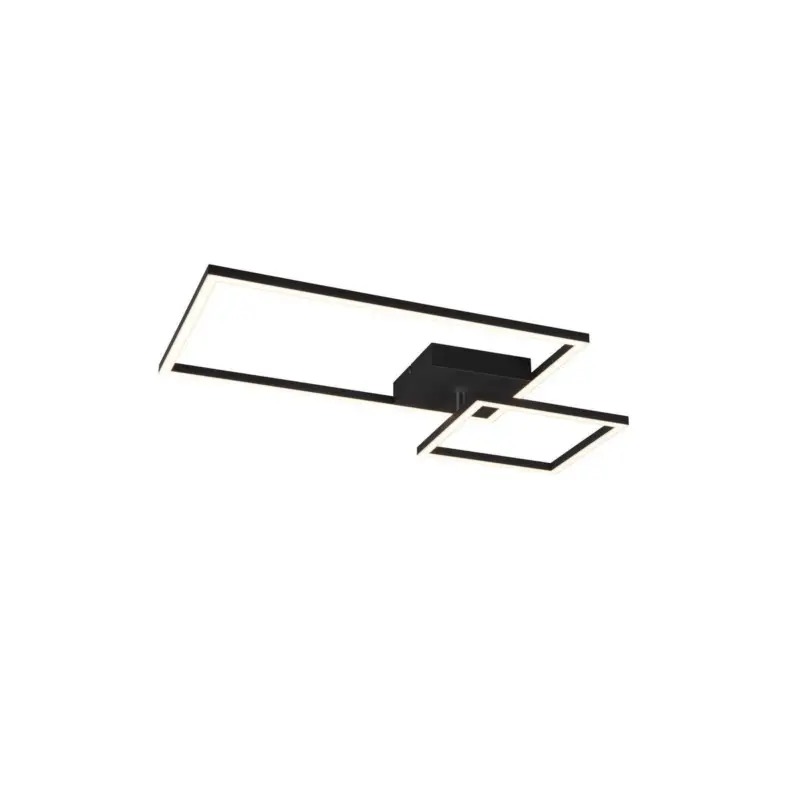 Plafonnier Padella 1x25W SMD LED Noir Mat Haute Qualité