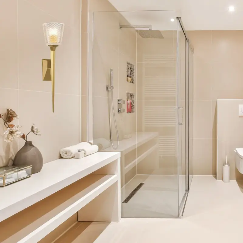 Applique Salle de Bain Verity 1×3,5W G9 LED Laiton Commande En Gros