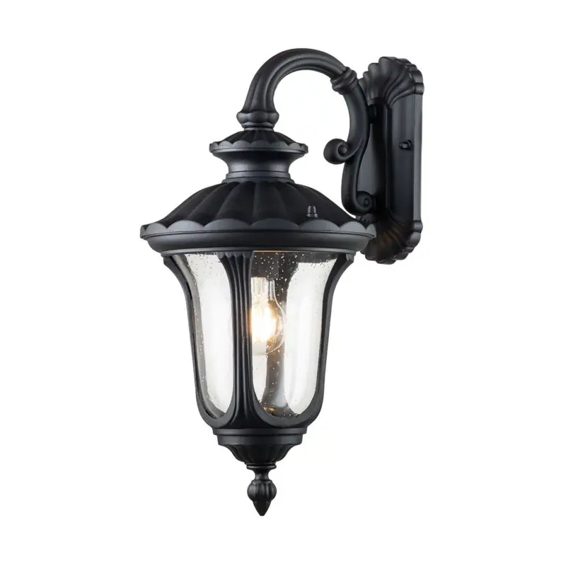 Applique Extérieure Chicago 1x60W E27 Noir H470 Usine Directe