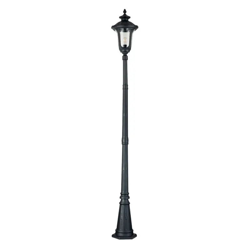 Lampadaire Extérieur Chicago 1x60W E27 Noir Prix Réduit