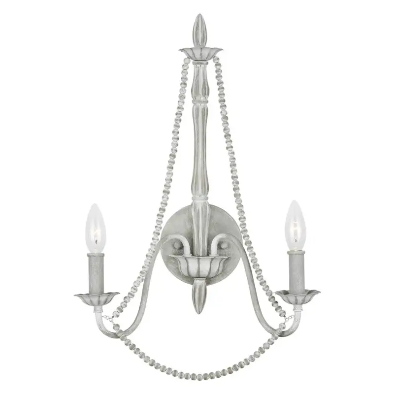 Applique Murale Maryville 2x60W E14 Gris Affaire À Saisir