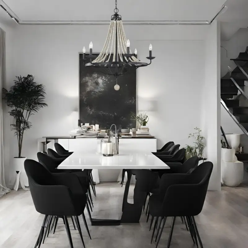 Lustre Nori 6x40W E14 Gris Prix Cassé