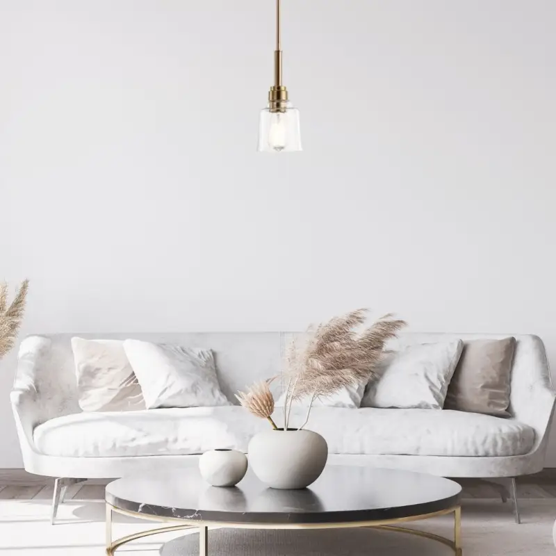Soldes Suspension Aivian 1x60W E27 Laiton