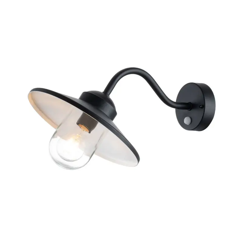 Haute Qualité Applique Extérieure Klampenborg 1x60W E27 Noir