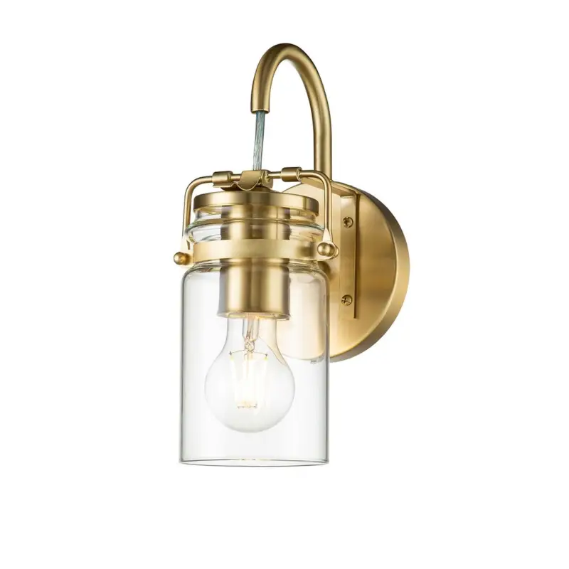 Livraison Express Applique Murale Brinley 1x60W E27 Laiton