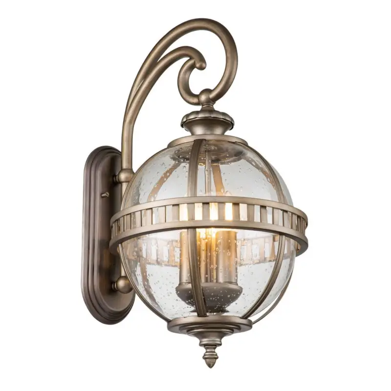 Dernier Modèle Applique Extérieure Halleron 3x60W E14 Bronze