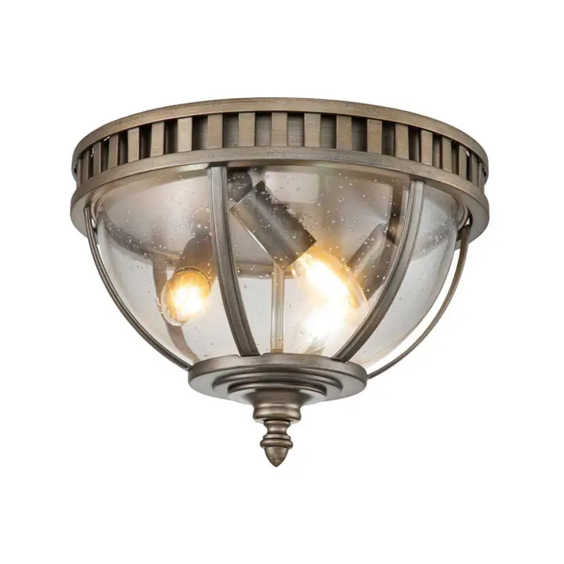 Plafonnier Extérieur Halleron 3x40W E14 Bronze Meilleur Prix