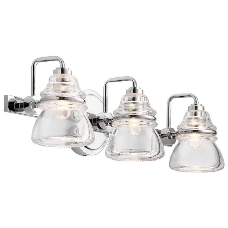 Dernière Chance Applique Salle de Bain Talland 3×3,5W G9 LED Chromé poli