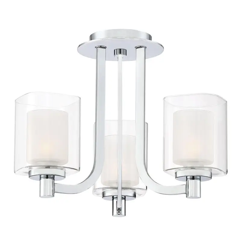 Plafonnier Salle de Bain Kolt 3×3,5W G9 LED Chromé poli Petit Prix