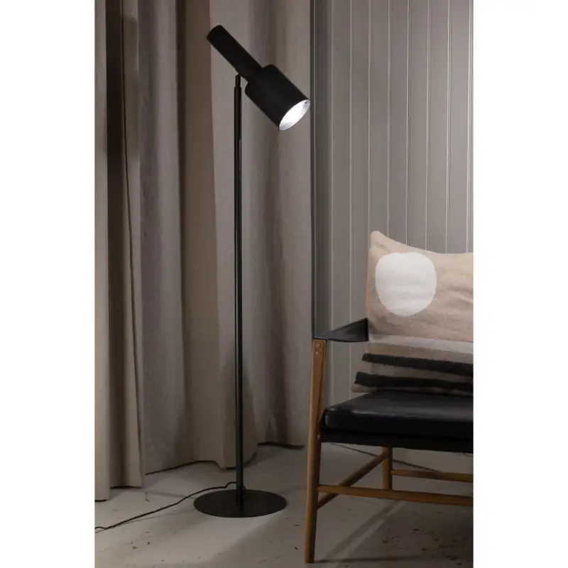 Expédition Rapide Lampadaire Ozzy 1x40W E27 Noir