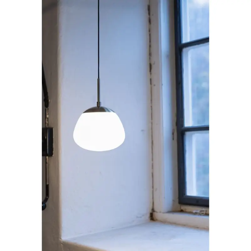 Suspension Rise 1x40W E14 Laiton Antique Blanc Vente Directe