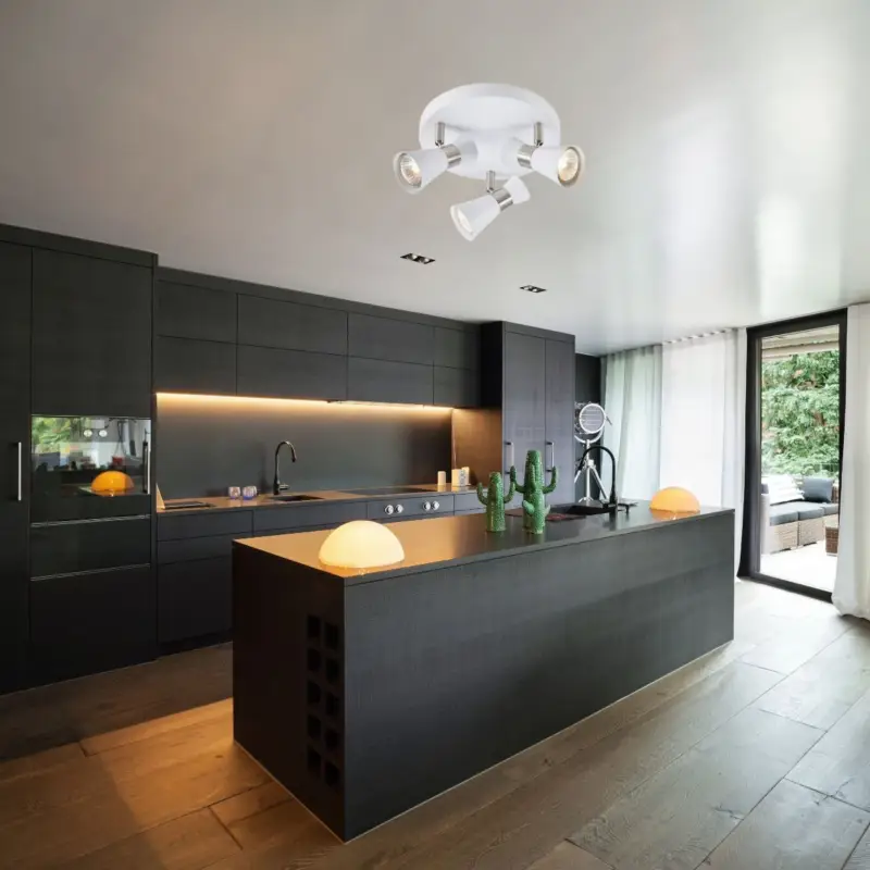 Plafonnier Folie 3x7W GU10 Blanc Prix Réduit