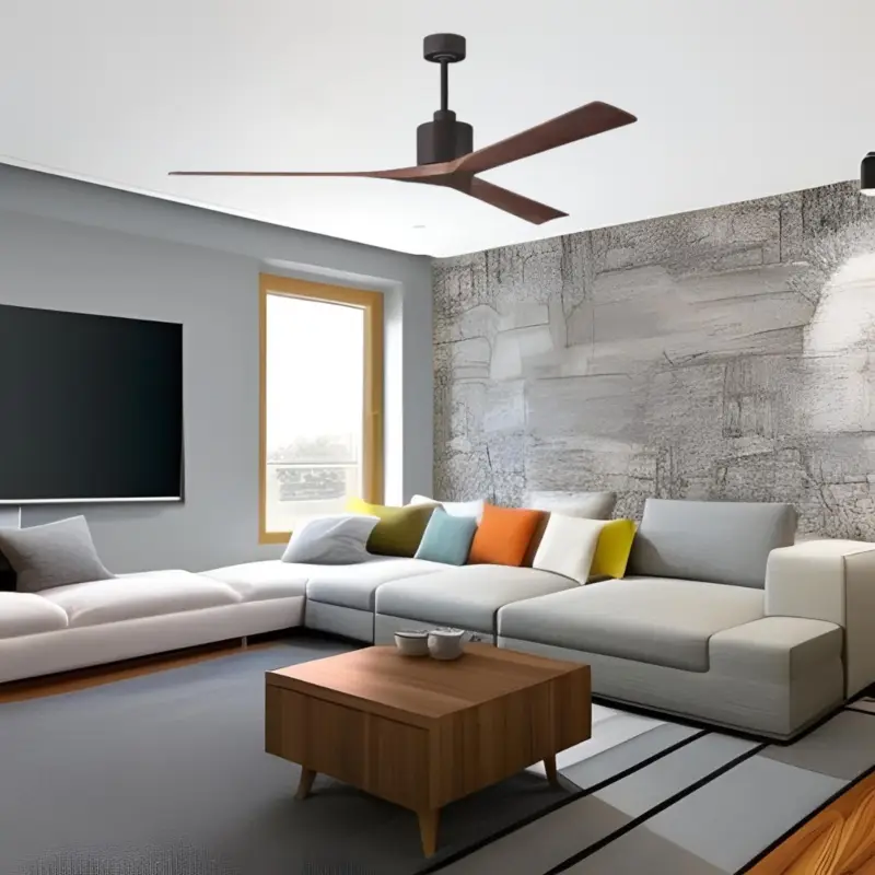 Acheter Direct Ventilateur Plafond Nan XL 183cm Bronze Noyer