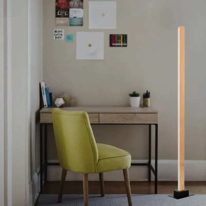 Lampadaire Craft 1x26W LED Bois Noir Commander Maintenant