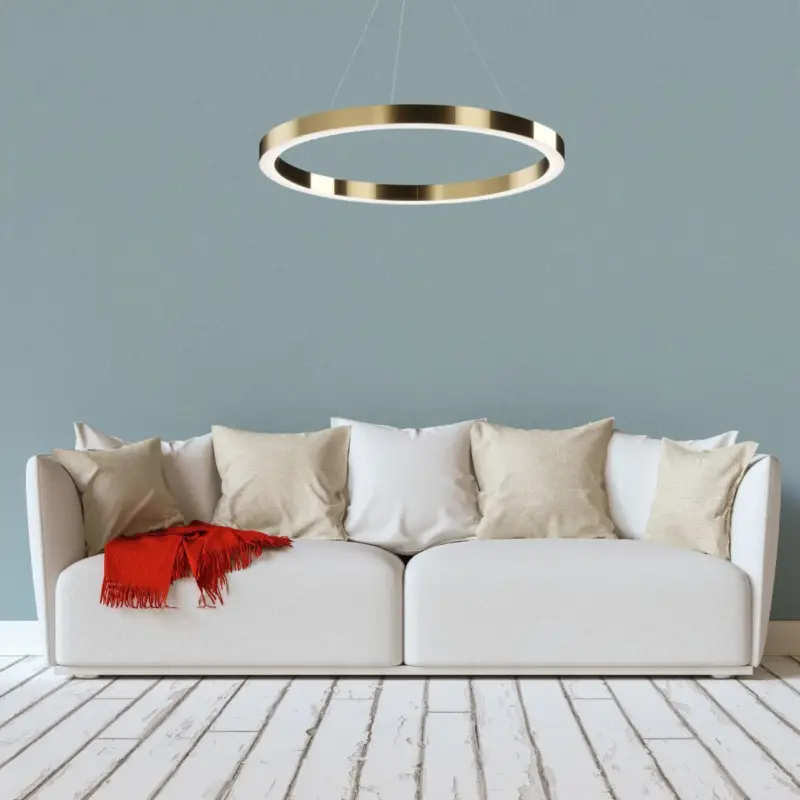 Vente Flash Suspension Saturno 1x60W LED Laiton