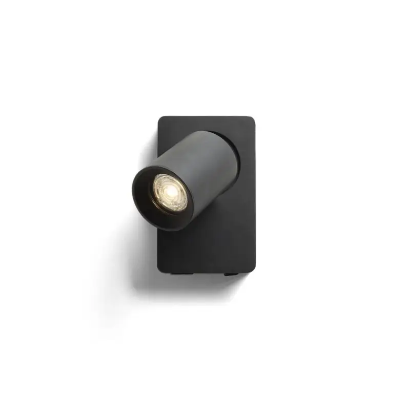 Prix Choc Applique Murale Voltera 1x50W GU10 Noir