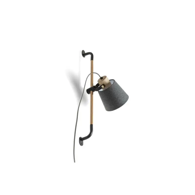 Applique Murale Choupette 1x15W E27 Noir Vente Directe