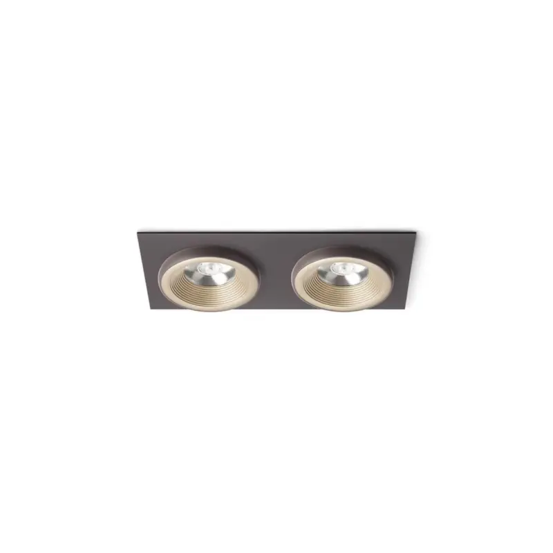 Must-Have Encastrable Sharm 2x10W LED Or Brun R13256