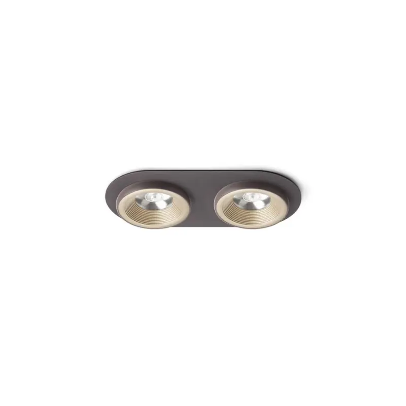 Affaire À Saisir Encastrable Sharm 2x10W LED Or Brun R13241