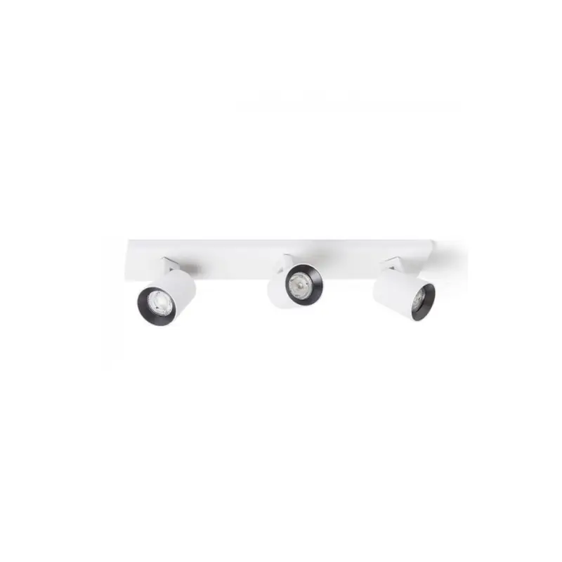 Plafonnier Kenny 3x35W GU10 Blanc Noir Dernière Chance