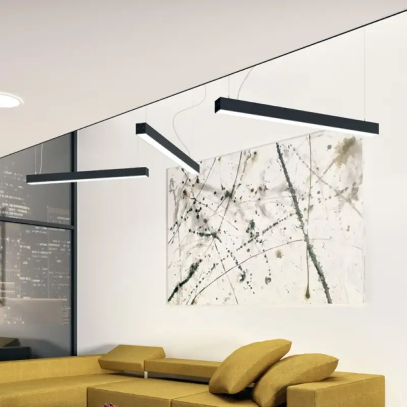 Solde Suspension Pesante 1x40W LED Noir H7,5