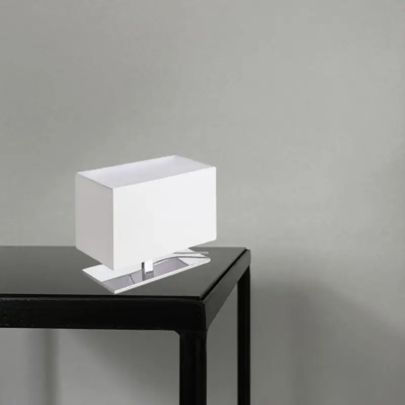 Soldes Lampe Plaza 1x42W E27 Blanc Chromé H25
