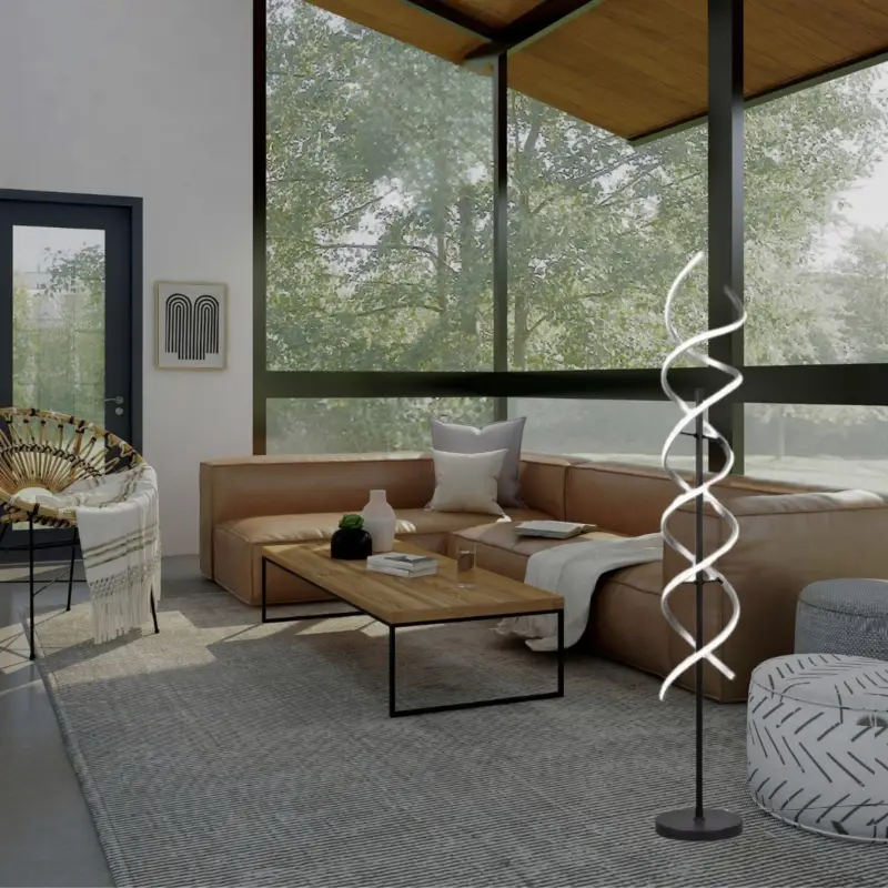 Prix Cassé Lampadaire Sequence 1x32W SMD LED Aluminium Balayé
