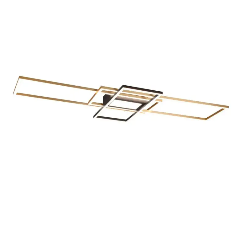Plafonnier Irvine 1x60W SMD LED Laiton Mat Bon Marché