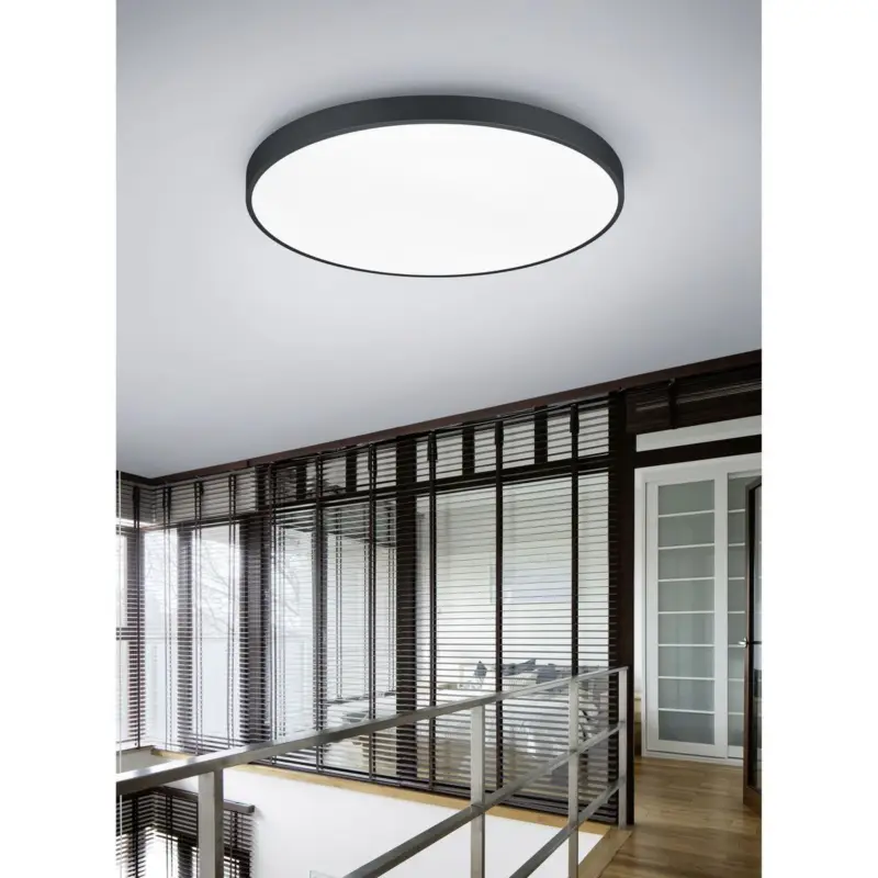 Paiement Sécurisé Plafonnier Waco 2x51W SMD LED Noir Mat