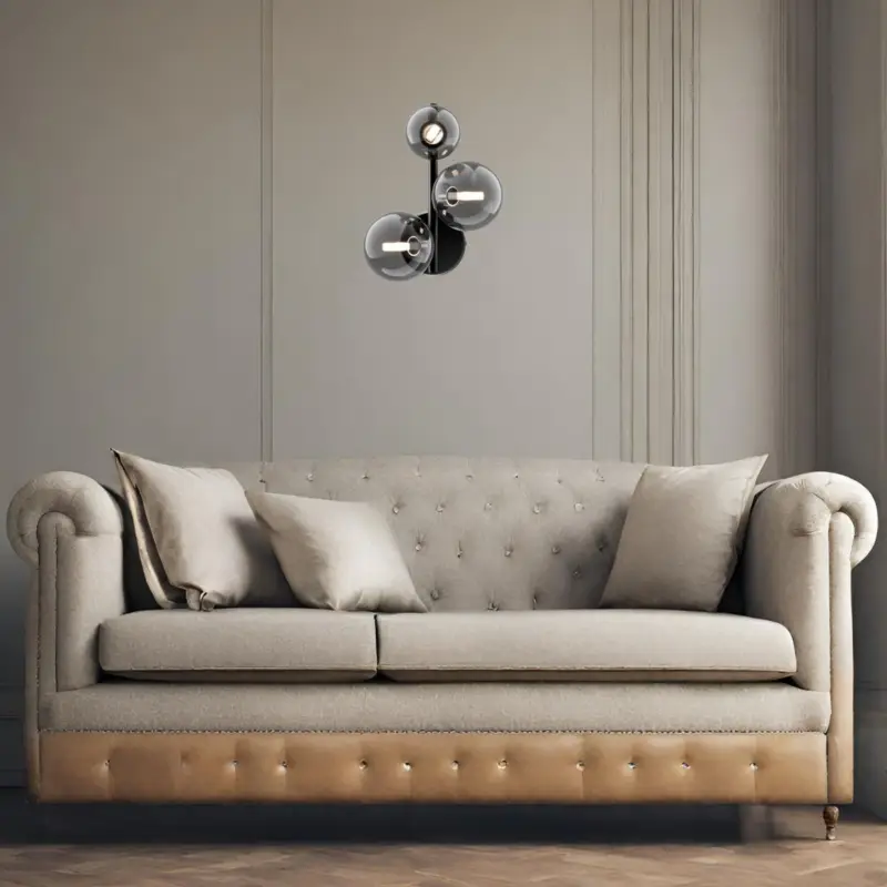Applique Murale Dallas 3x28W G9 Noir Bon Marché