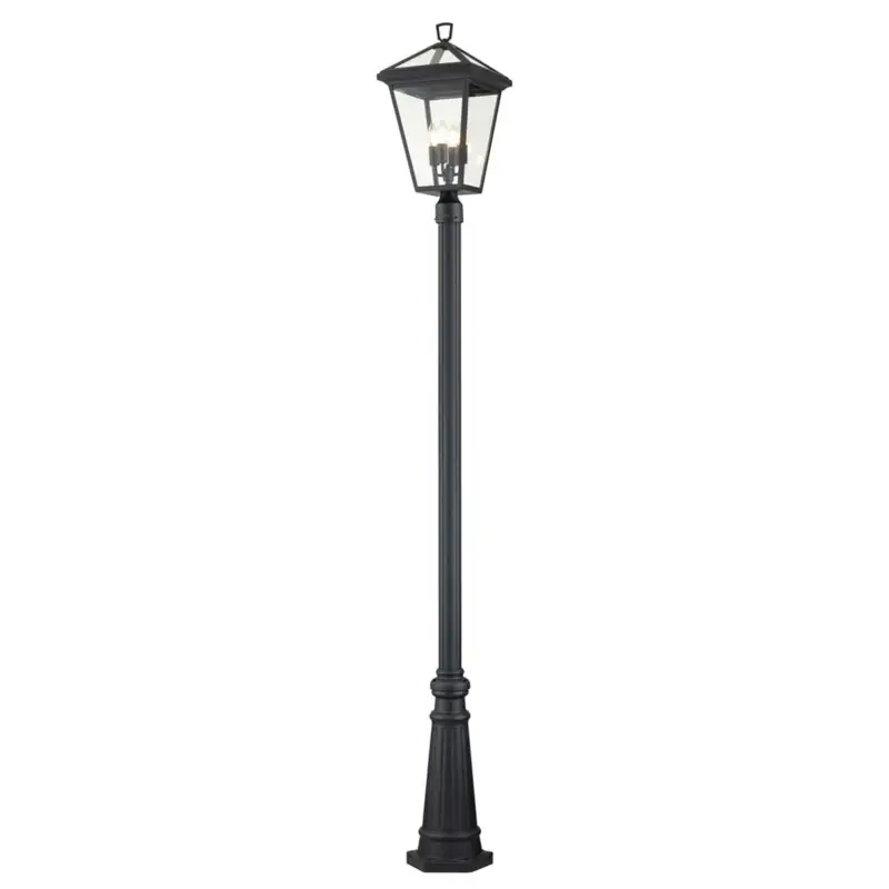Lampadaire extérieur Alford Place 4x40W E14 Noir Vente Flash